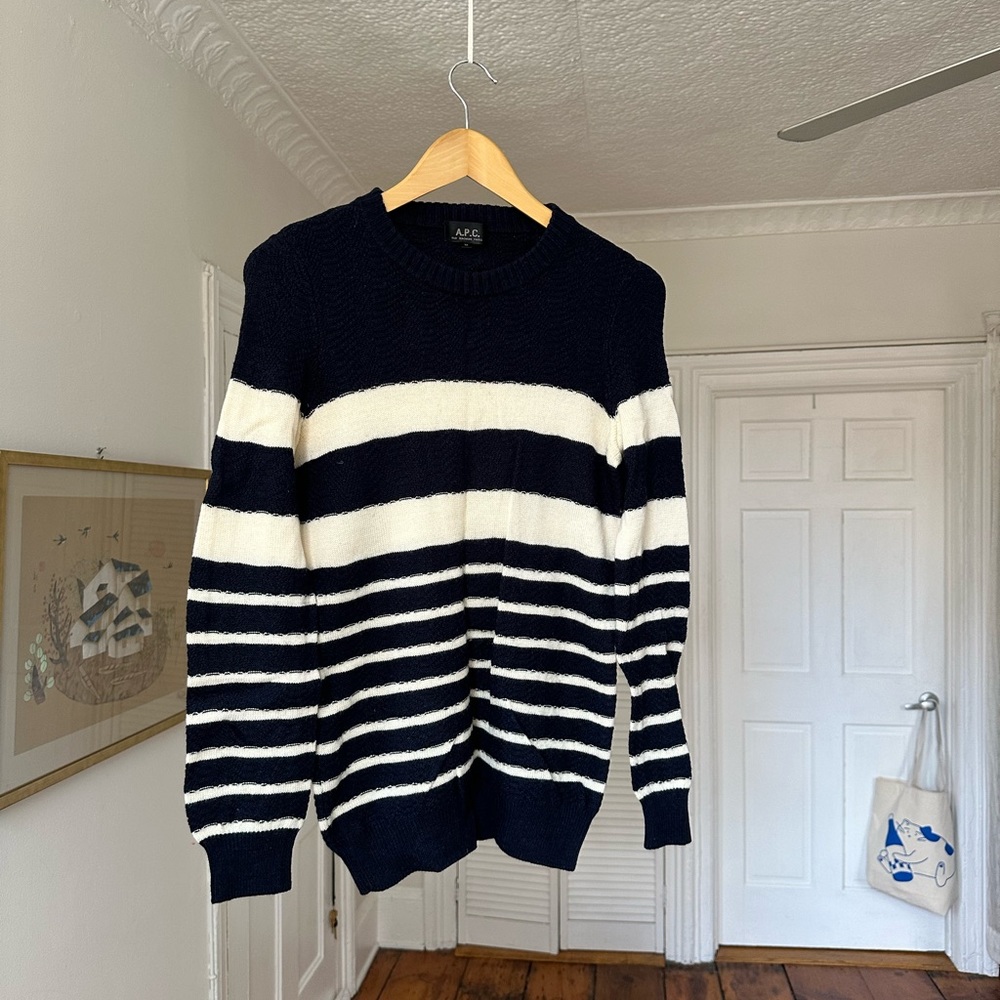 APC striped wool sweater - size M